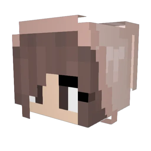 MinerAlice15 Minecraft avatar head, 3D render