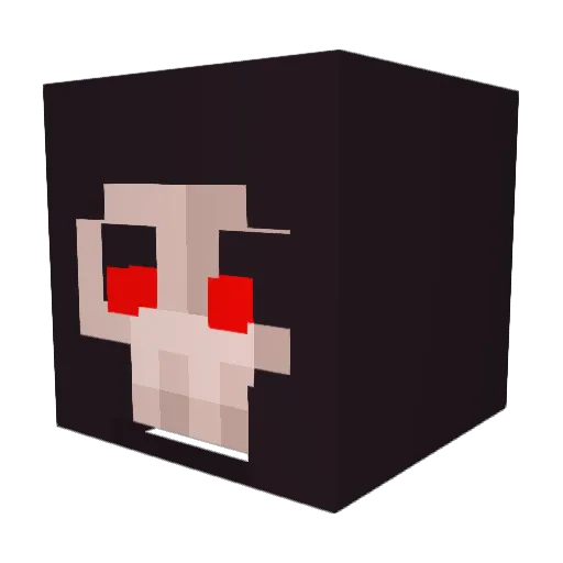 MinerBloogy Minecraft avatar head, 3D render