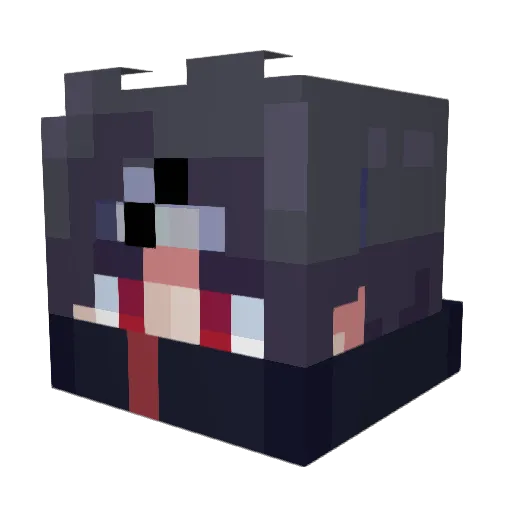 MinerChello Minecraft avatar head, 3D render