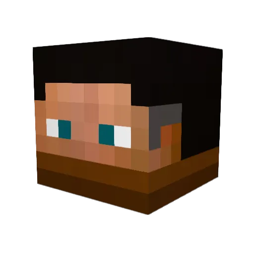 MinerGuy85 Minecraft avatar head, 3D render