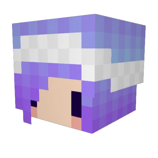 MinerJNT Minecraft avatar head, 3D render