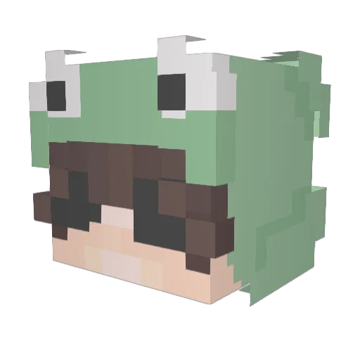MinerJam_17 Minecraft avatar head, 3D render