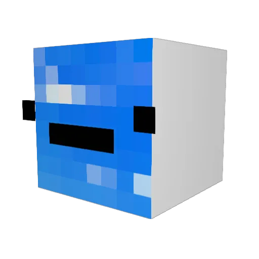 MinerJune Minecraft avatar head, 3D render
