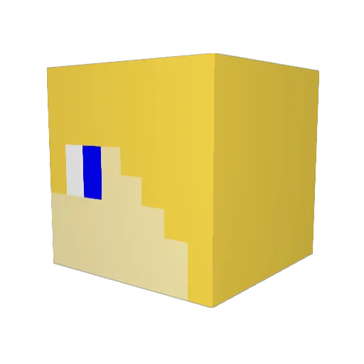 MinerManiac1 Minecraft avatar head, 3D render