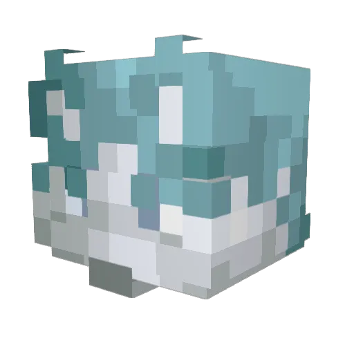 MinerRex Minecraft avatar head, 3D render