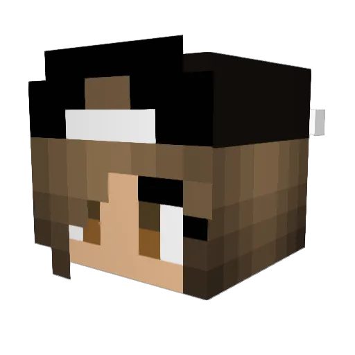 MinerShiner2 Minecraft avatar head, 3D render