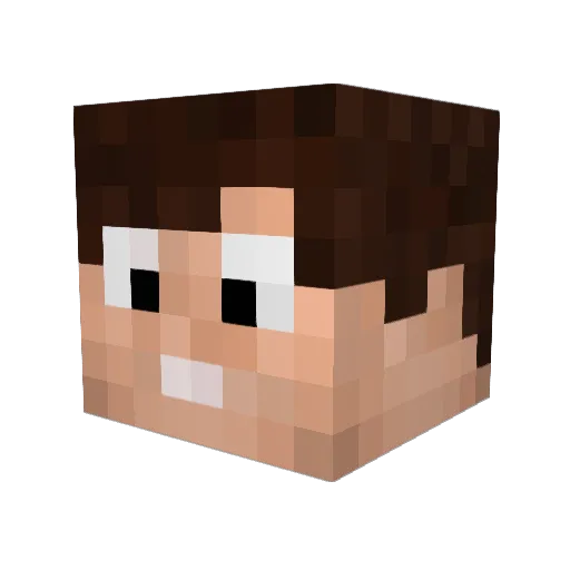 Miner_YT Minecraft avatar head, 3D render