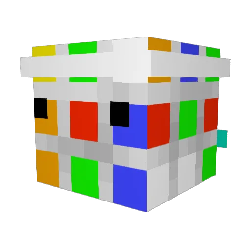 MineredField Minecraft avatar head, 3D render