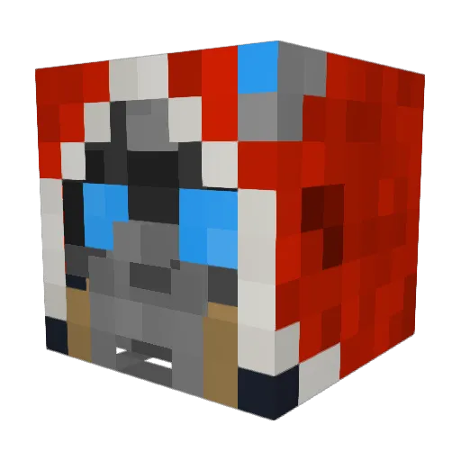 Mineres27 Minecraft avatar head, 3D render