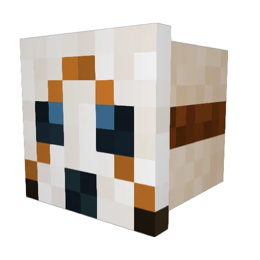 Minerfist Minecraft avatar head, 3D render