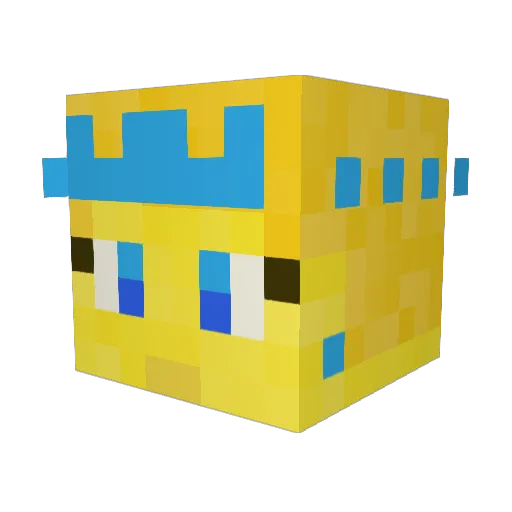 MinerofSkies Minecraft avatar head, 3D render