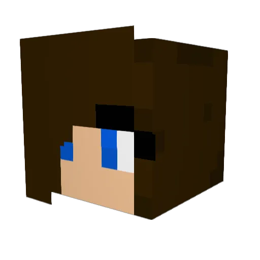 MinersAJC Minecraft avatar head, 3D render