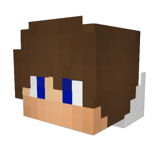 MinersYT Minecraft avatar head, 3D render