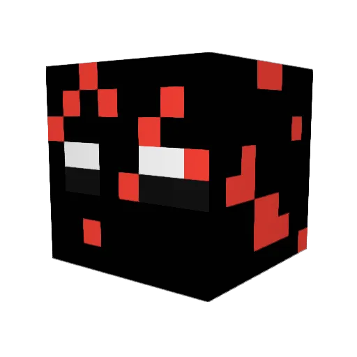 Minervathina Minecraft avatar head, 3D render