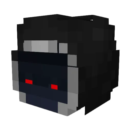 MinerxCrafter Minecraft avatar head, 3D render