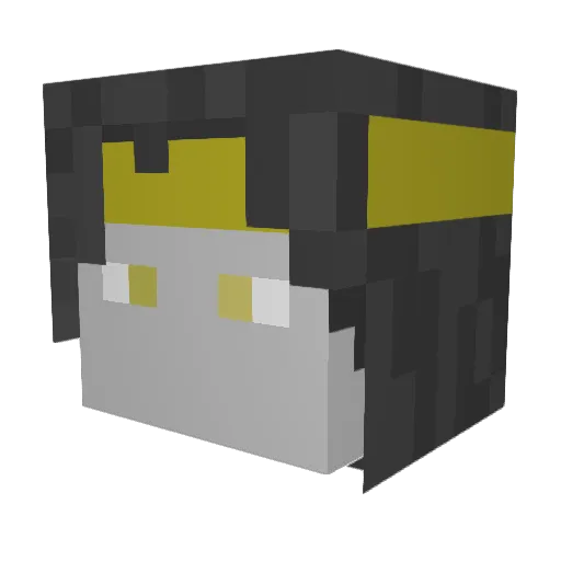 MinesS665 Minecraft avatar head, 3D render