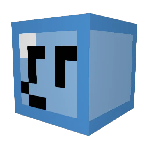 Minescrapper Minecraft avatar head, 3D render