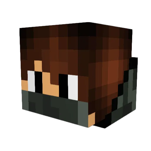 Minestan Minecraft avatar head, 3D render