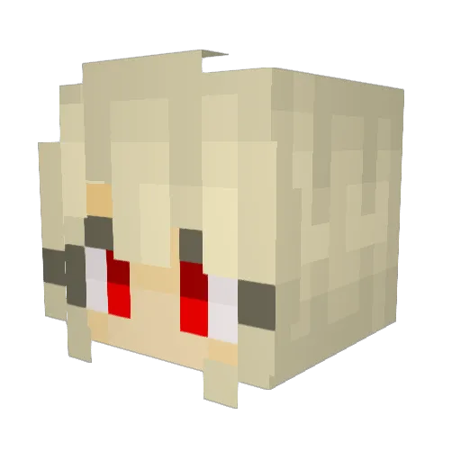 Minestar99 Minecraft avatar head, 3D render
