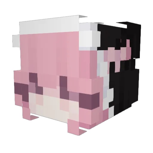Minestrorone Minecraft avatar head, 3D render