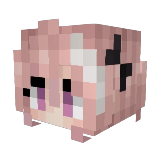 MinesuperGHG Minecraft avatar head, 3D render