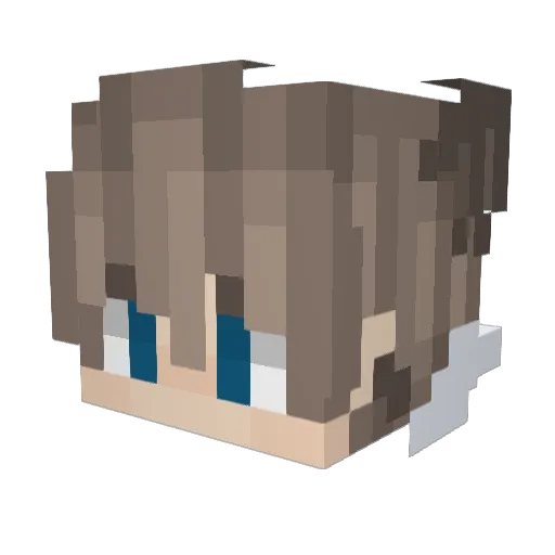 MinetHavet Minecraft avatar head, 3D render