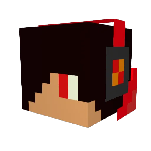 MinetasticNZ Minecraft avatar head, 3D render