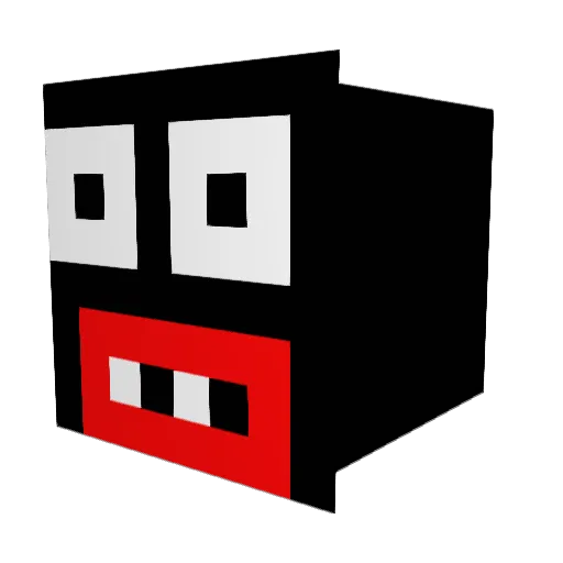 Minetawd Minecraft avatar head, 3D render