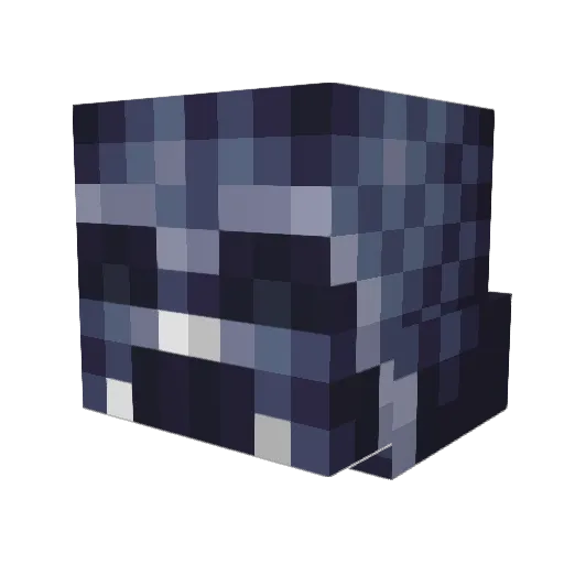 Minetema Minecraft avatar head, 3D render