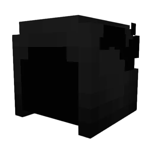 Minetives Minecraft avatar head, 3D render