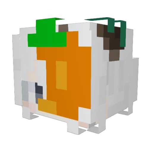 MinetofuCraft Minecraft avatar head, 3D render