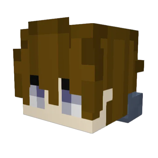 MineworkerJB Minecraft avatar head, 3D render