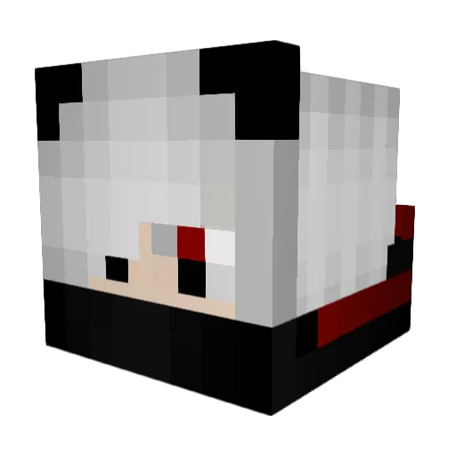 Miney1001 Minecraft avatar head, 3D render