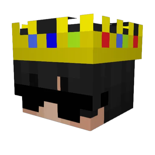 MineyPieGaming Minecraft avatar head, 3D render