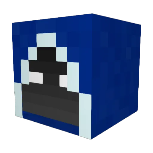 MingFC Minecraft avatar head, 3D render