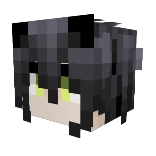 MingHan_qwq Minecraft avatar head, 3D render
