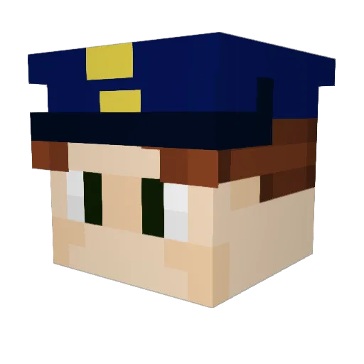 MingLing57 Minecraft avatar head, 3D render