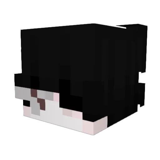 MingQ0190 Minecraft avatar head, 3D render