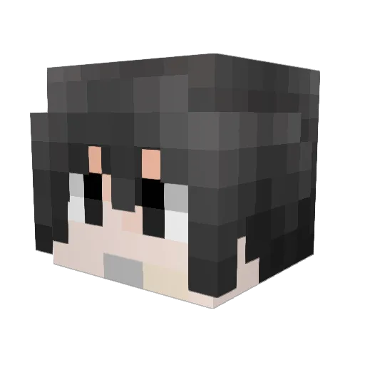 Ming_Yoa Minecraft avatar head, 3D render