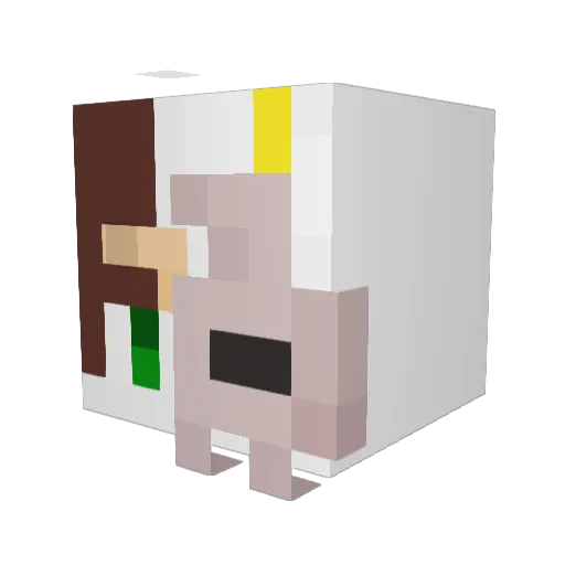 Mingado023 Minecraft avatar head, 3D render