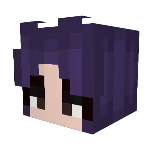 Mingas Minecraft avatar head, 3D render