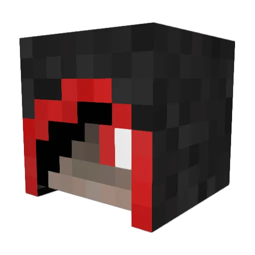 Mingkel Minecraft avatar head, 3D render
