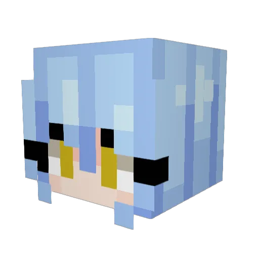 MingoLPB Minecraft avatar head, 3D render