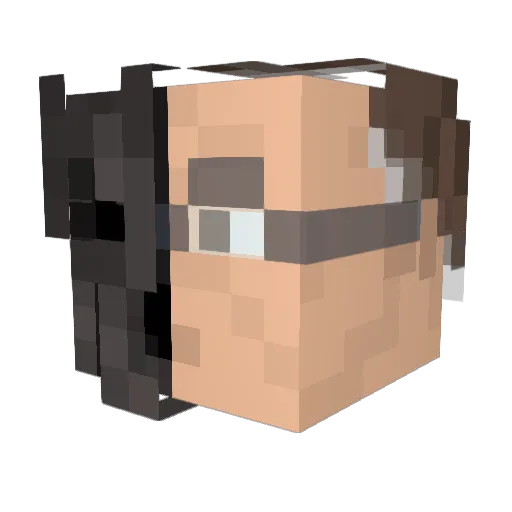Mingor Minecraft avatar head, 3D render