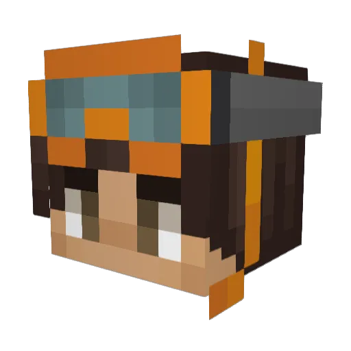 Mingos97 Minecraft avatar head, 3D render