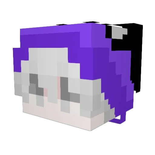 MingranG Minecraft avatar head, 3D render