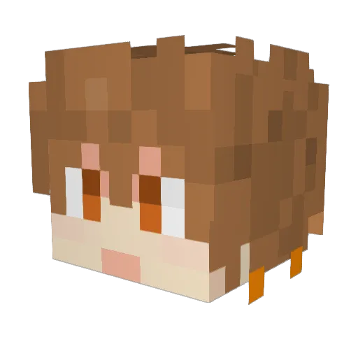 Mingtao16 Minecraft avatar head, 3D render