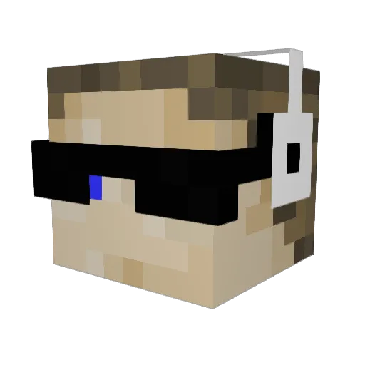 Mingus420 Minecraft avatar head, 3D render