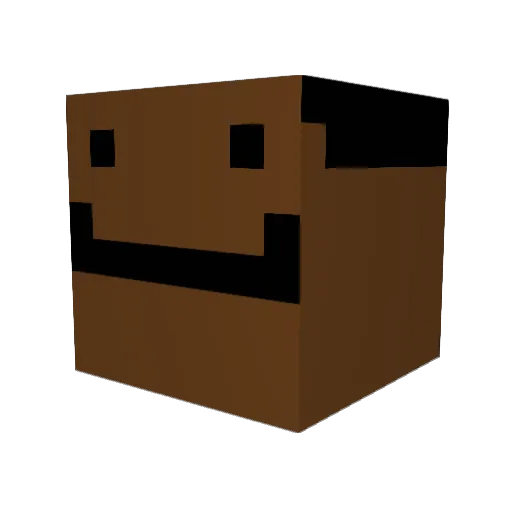 Mingusj Minecraft avatar head, 3D render