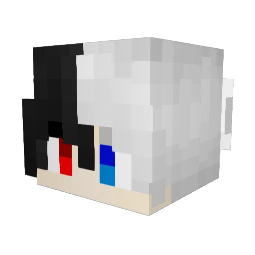 Mingxi_Lin Minecraft avatar head, 3D render